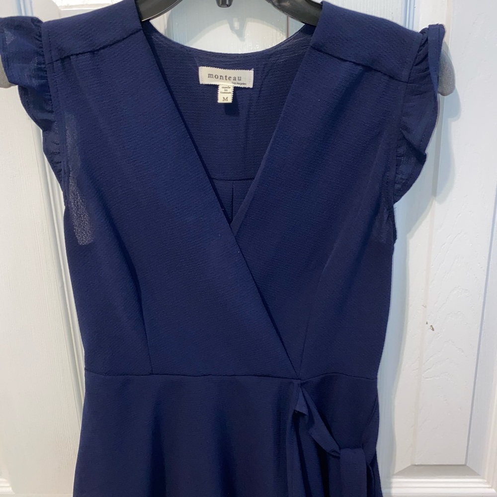 Medium Navy Blue Dress Top